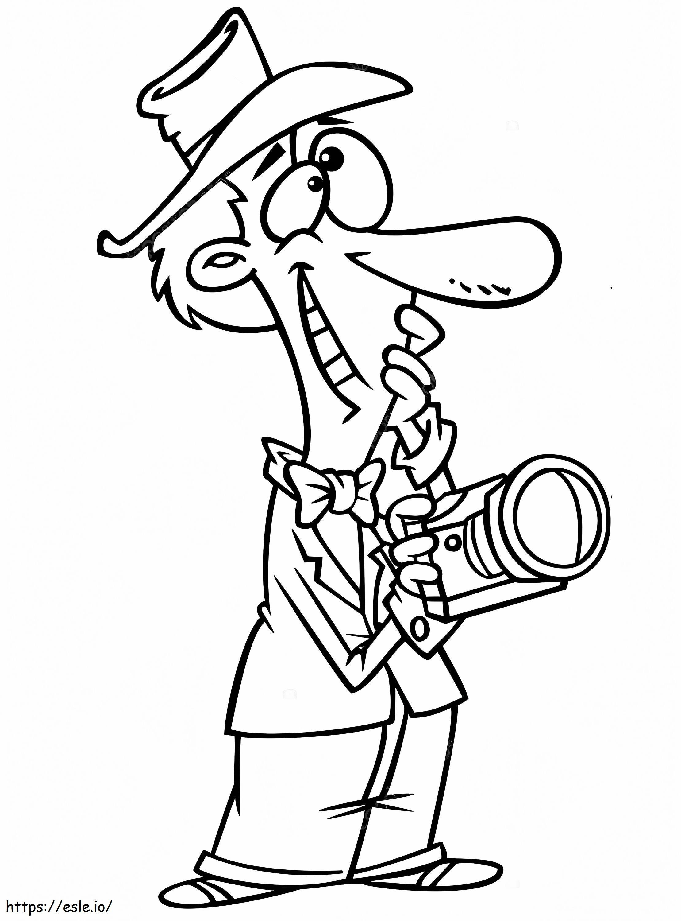 Professional Photographer coloring page