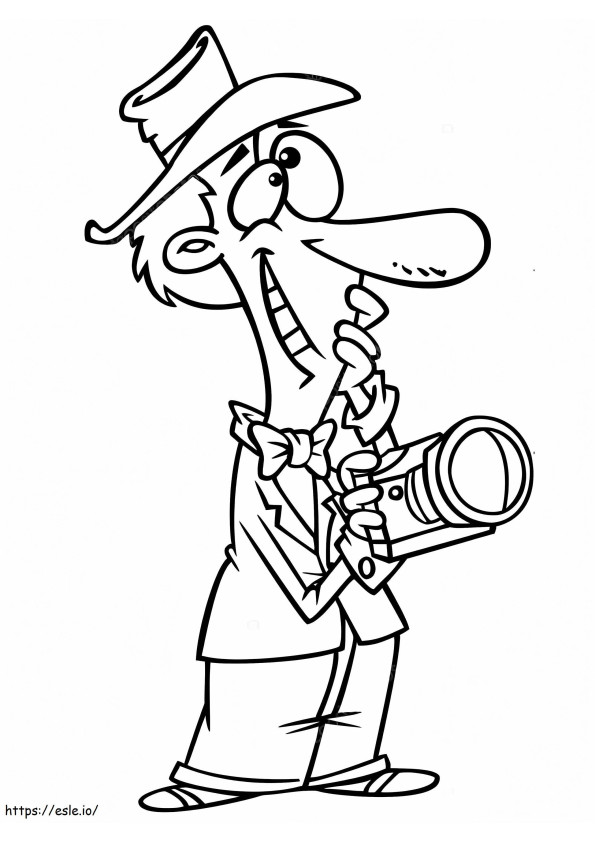 Professional Photographer coloring page
