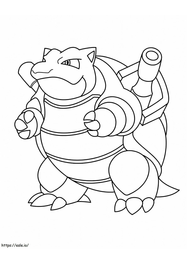 Blastoise 1 coloring page