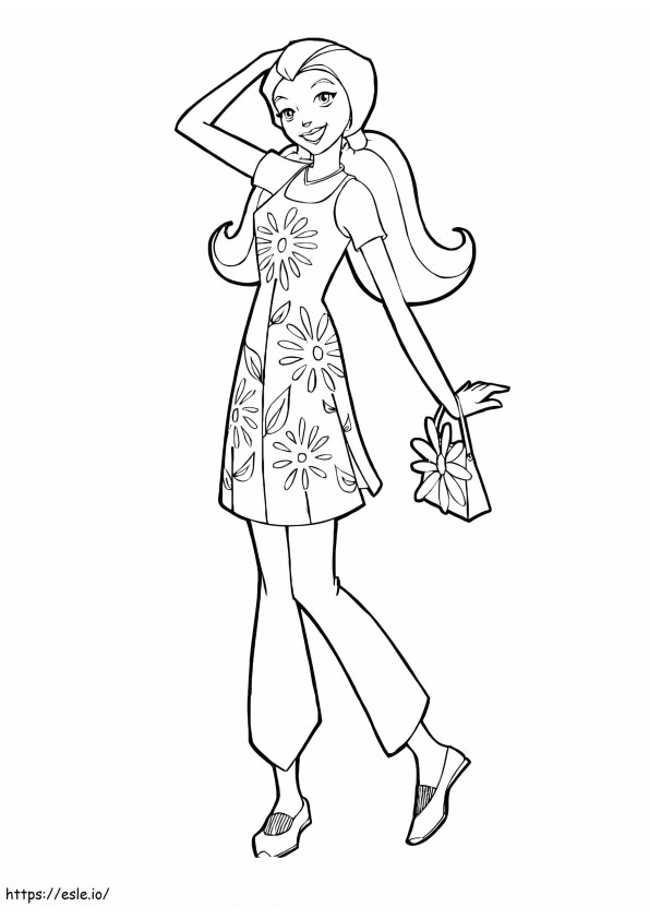 Sam Totally Spies coloring page