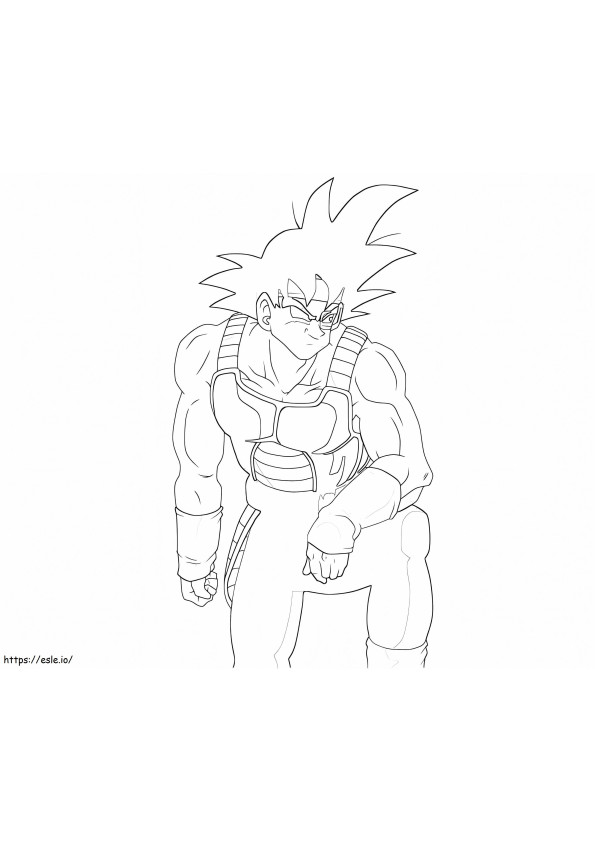 Dragon Ball Z Bardock coloring page