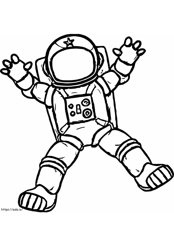 Free Astronaut coloring page