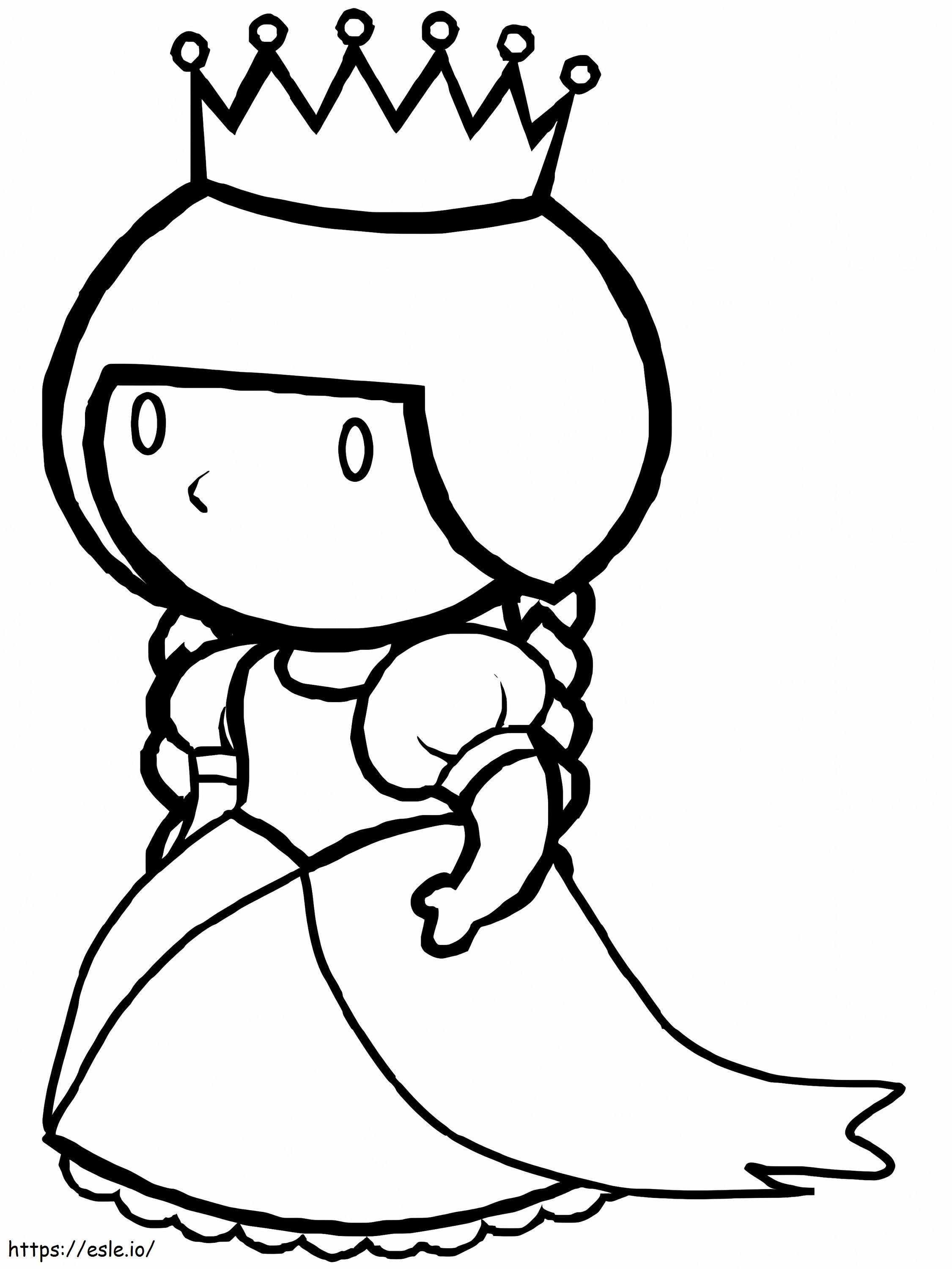 Little Queen coloring page