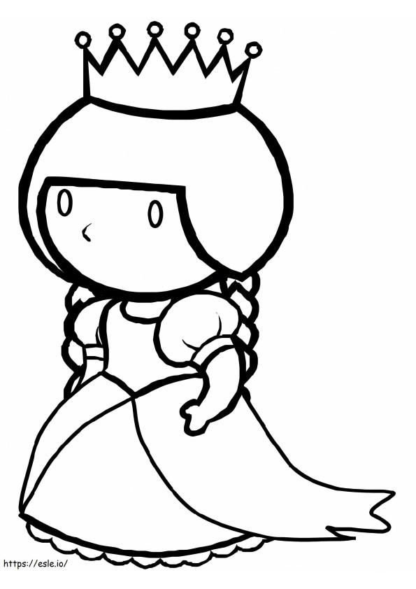 Little Queen coloring page