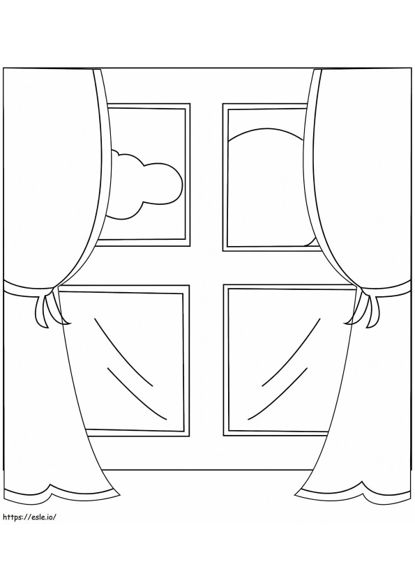 Free Window To Print coloring page