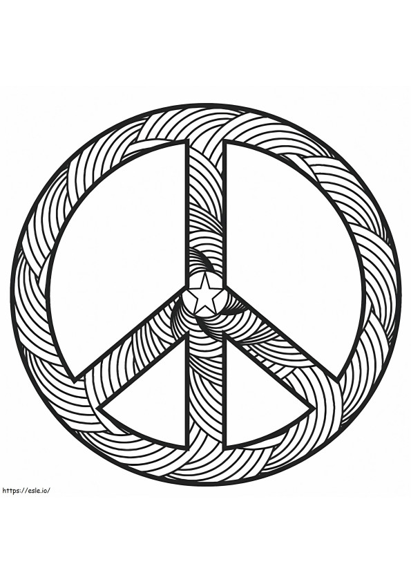 Peace Sign coloring page