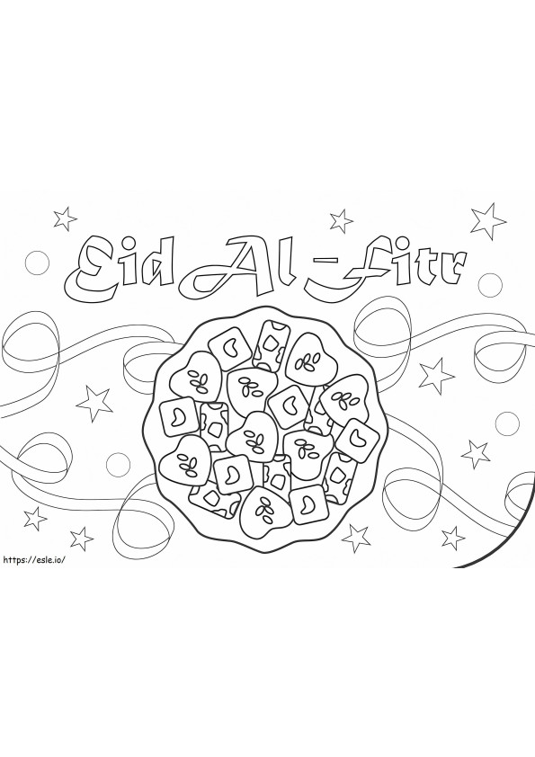 Eid Al-Fitr 3 kleurplaat