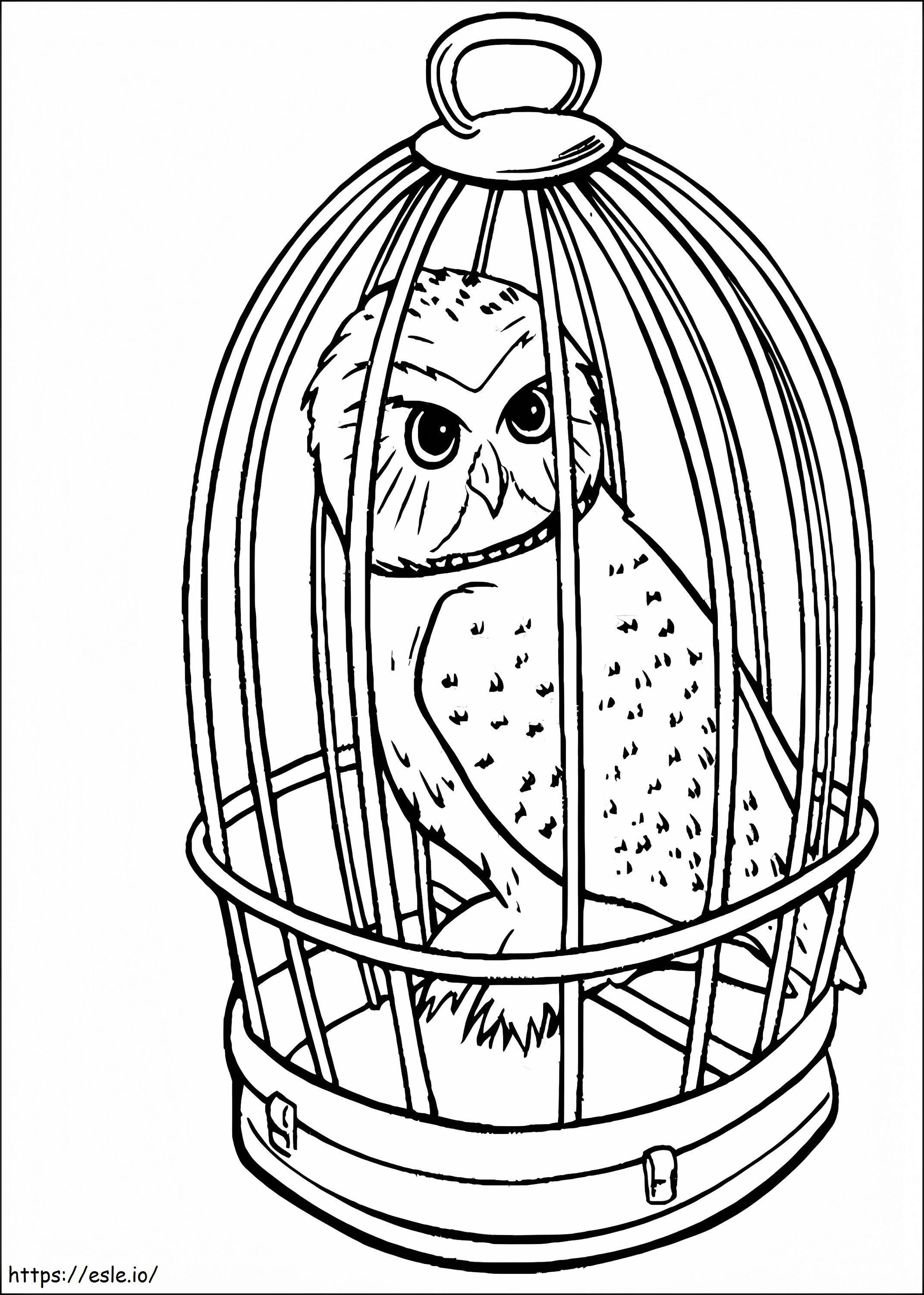 Hedwig In The Barn coloring page