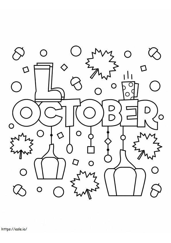 October 4 coloring page