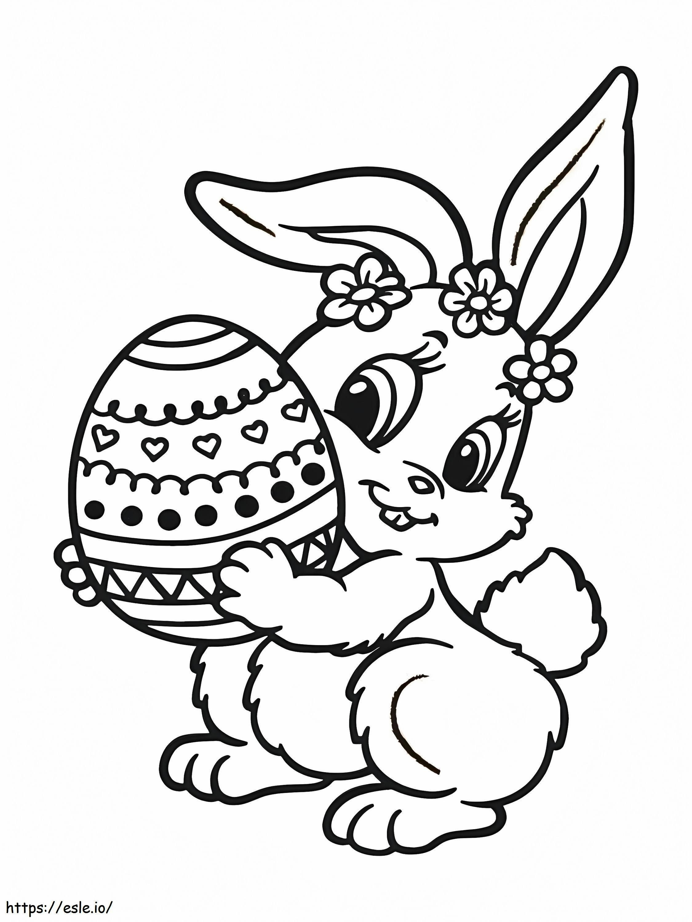 Fitting Easter coloring page