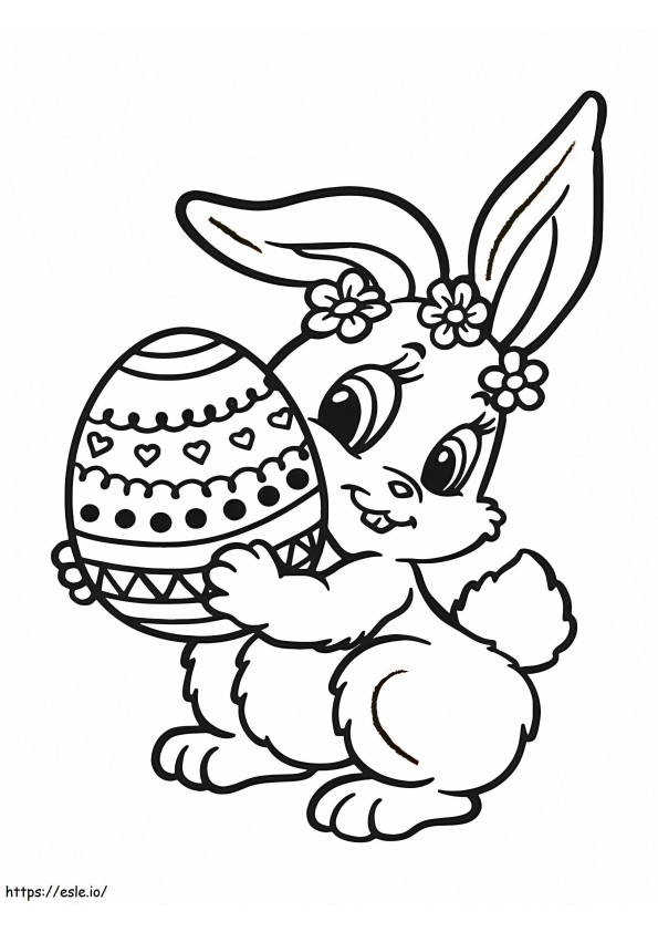 Fitting Easter coloring page