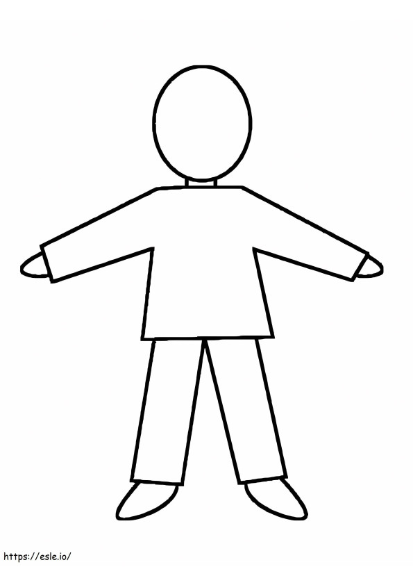 Normal Person Outline coloring page
