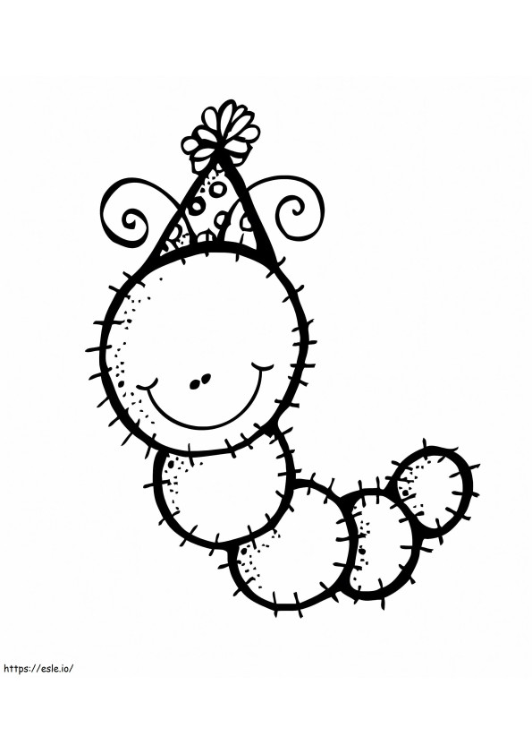 Worm Melonheadz coloring page