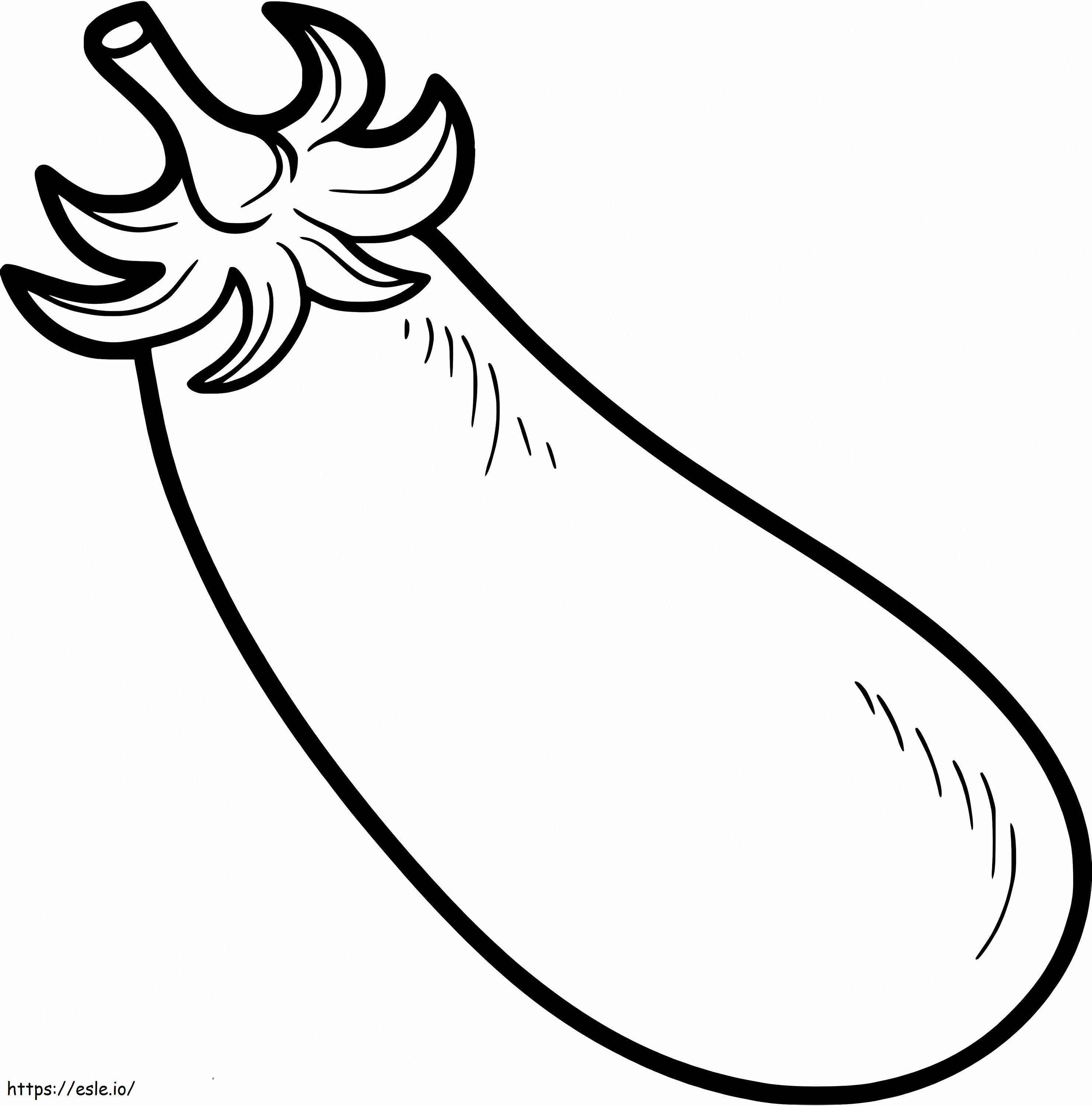 Basic Eggplant coloring page