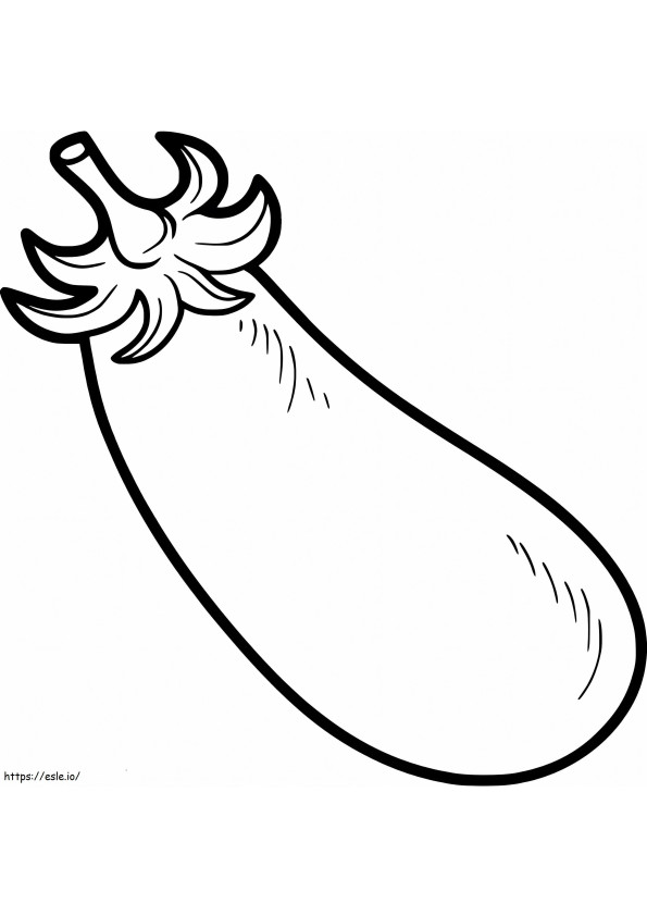 Basic Eggplant coloring page