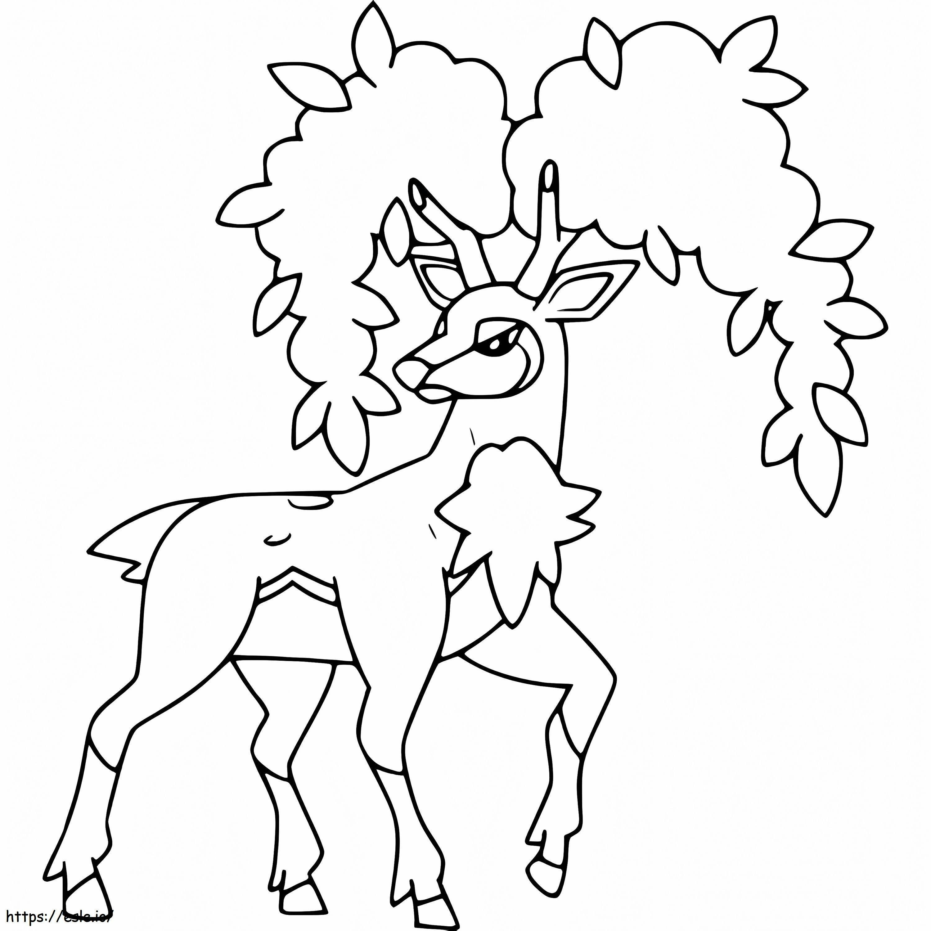 Sawsbuck Autumn Form coloring page