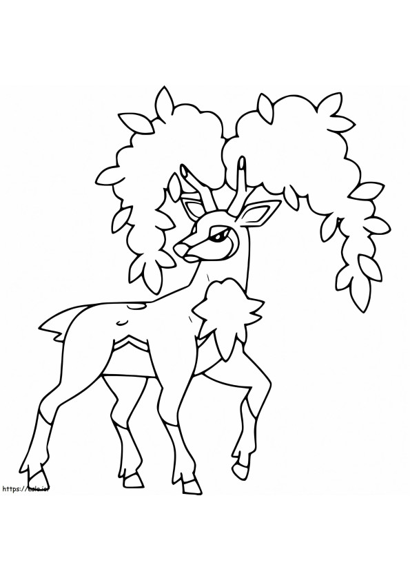 Sawsbuck Autumn Form coloring page