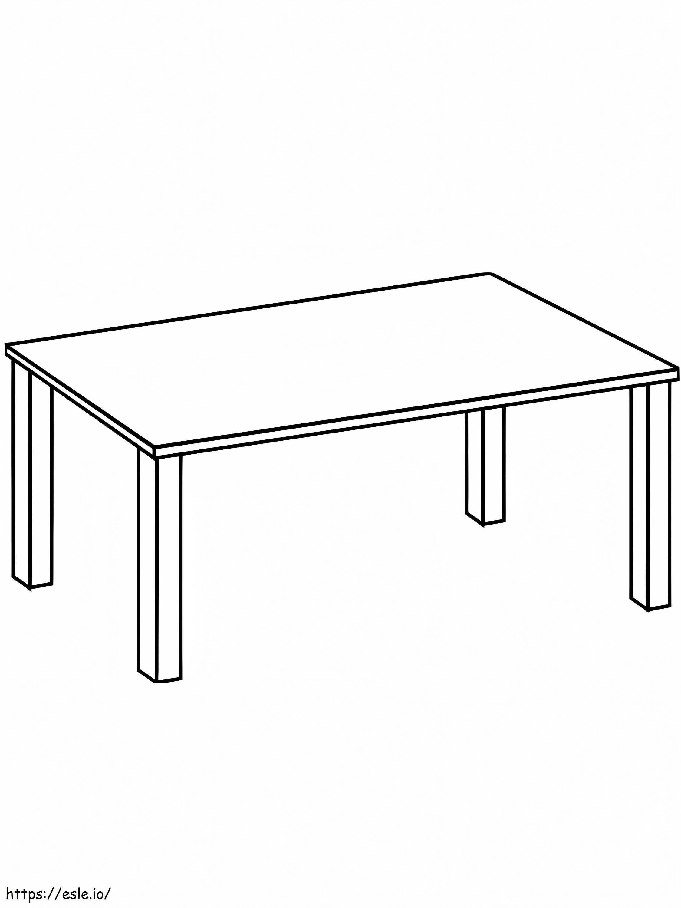 Low Table coloring page