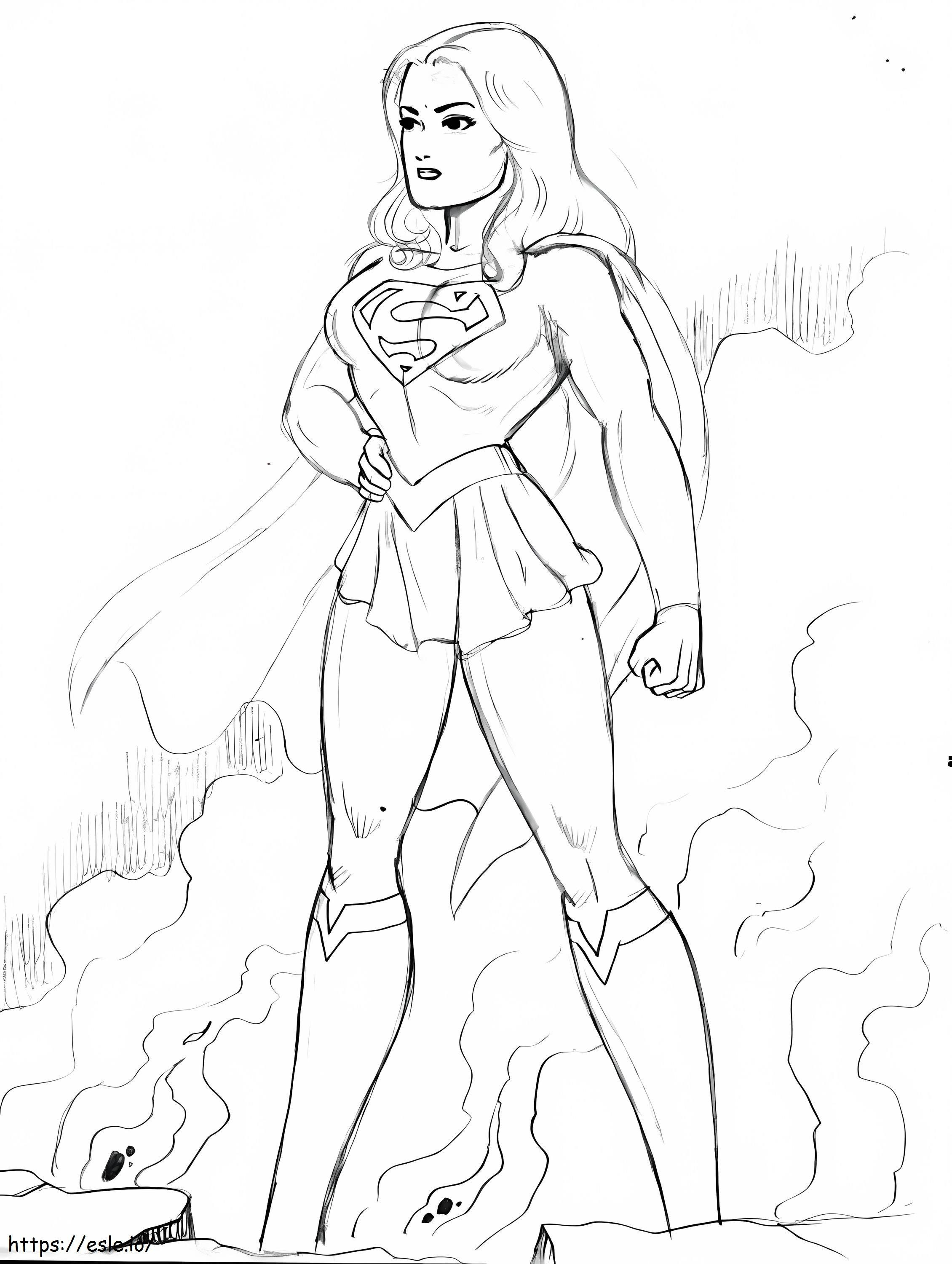 Supergirl 1 ausmalbilder