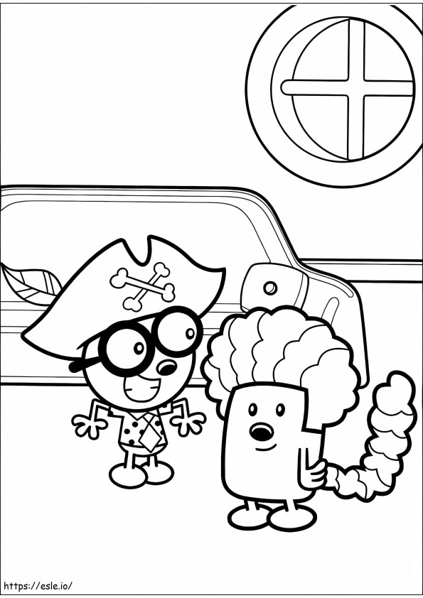 Wubbzy On Halloween coloring page
