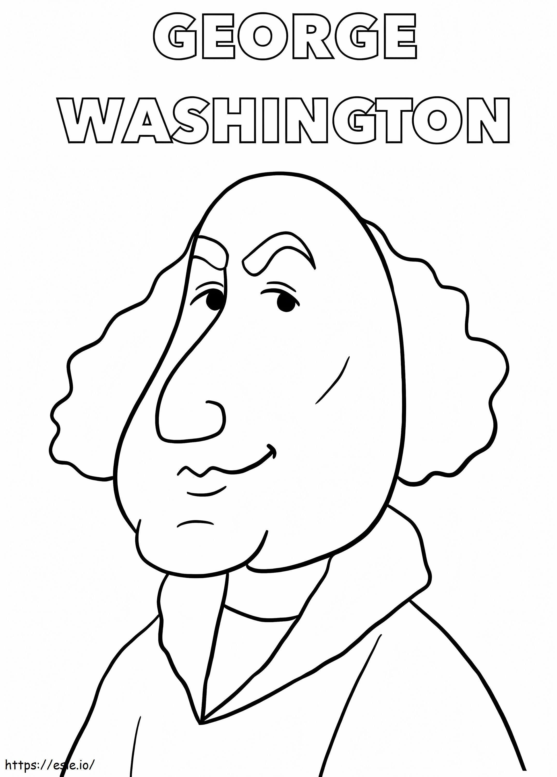 George Washington 22 de colorat