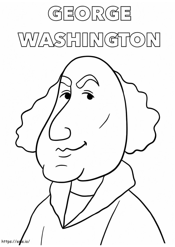 ジョージ・ワシントン 22 ぬりえ - 塗り絵