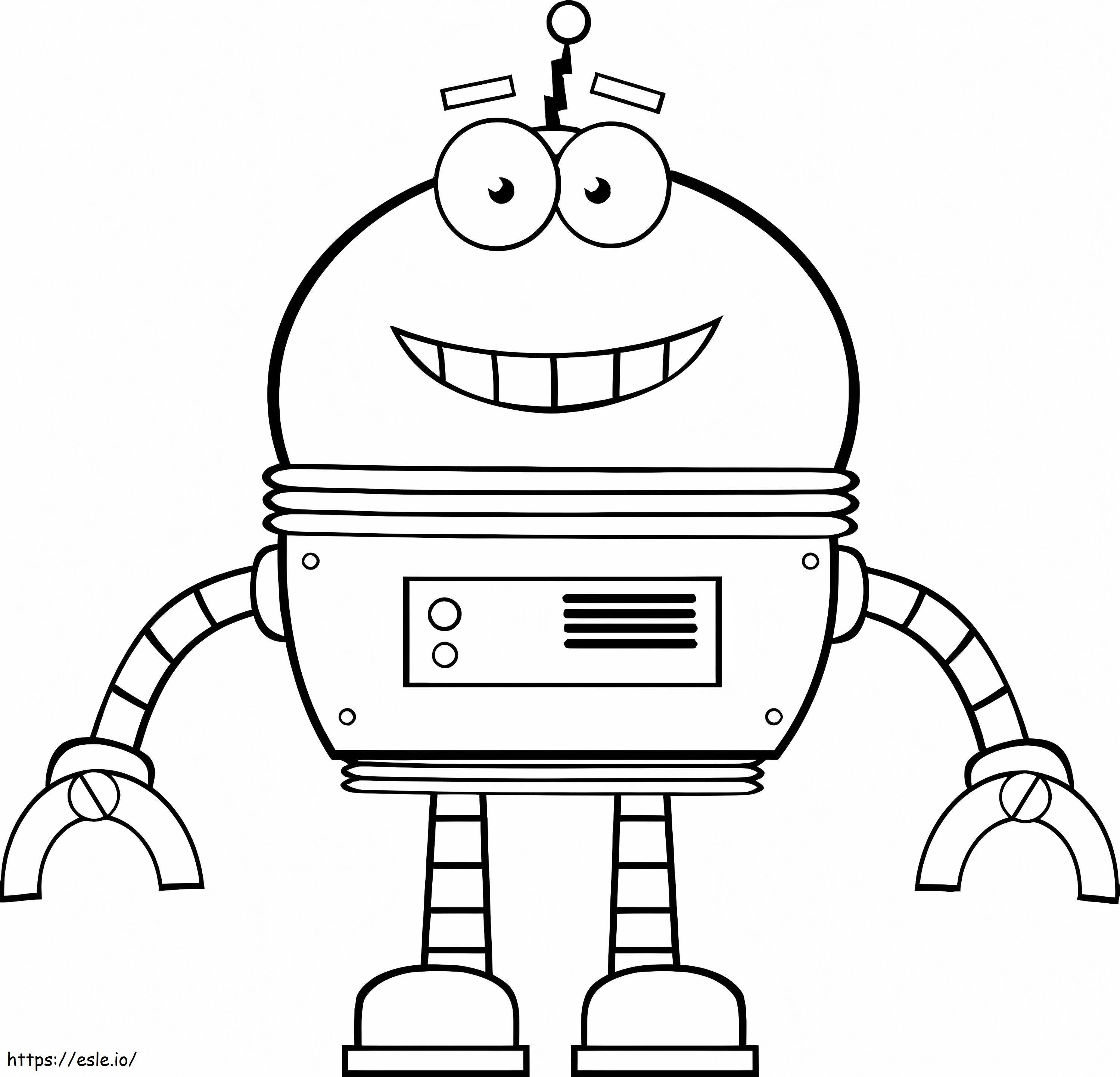 HQ Robot coloring page