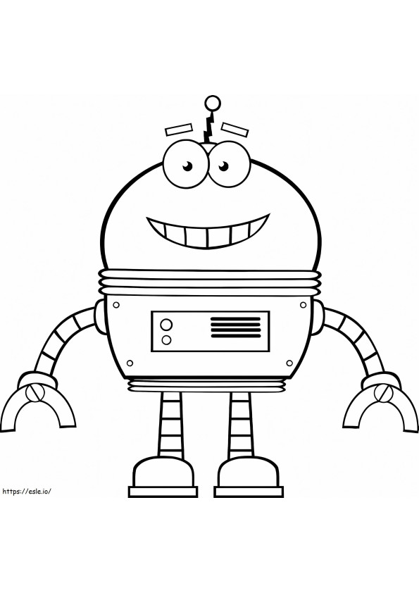 HQ Robot coloring page