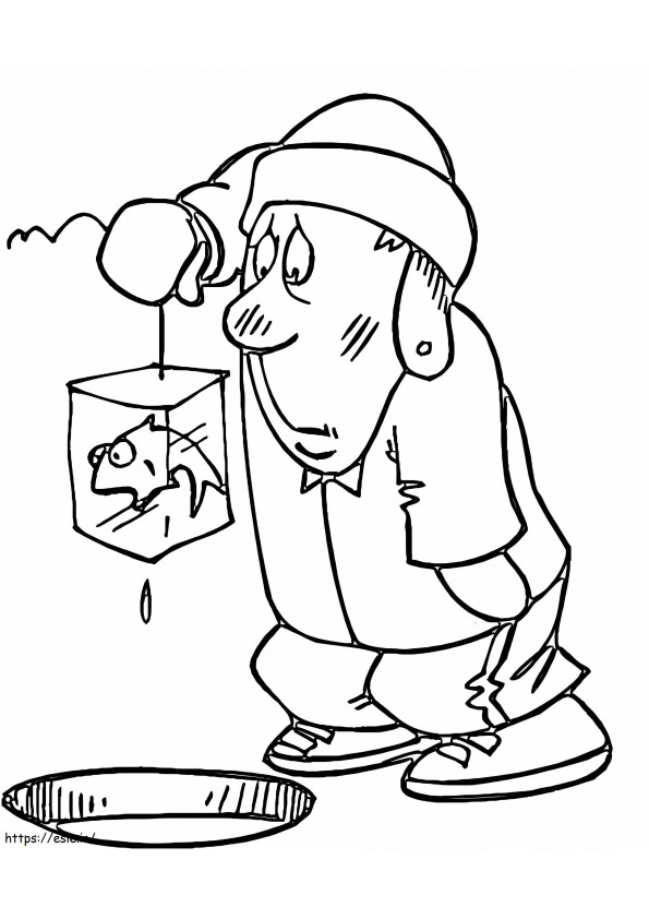 Fishing In Canada 1 coloring page