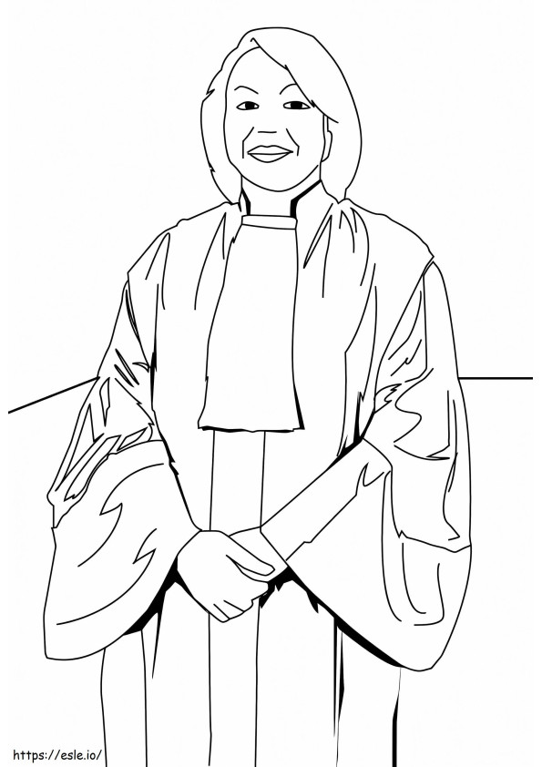 Judge 1 coloring page