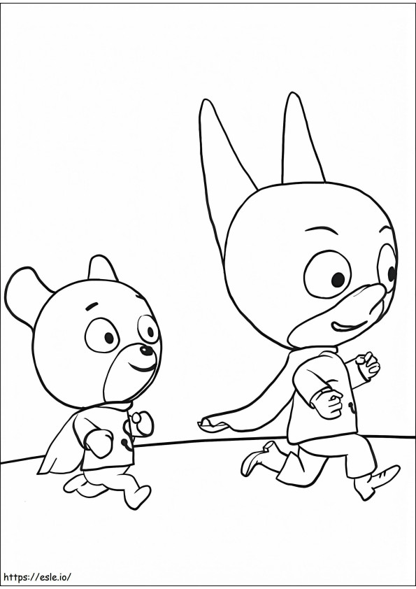 Sam Teddy And Sam Sam coloring page