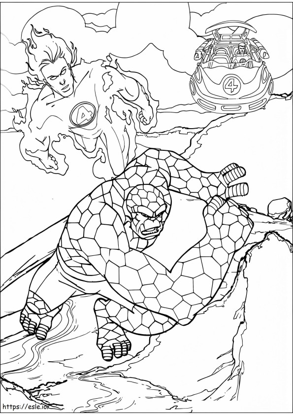 Fantastic Four 7 coloring page