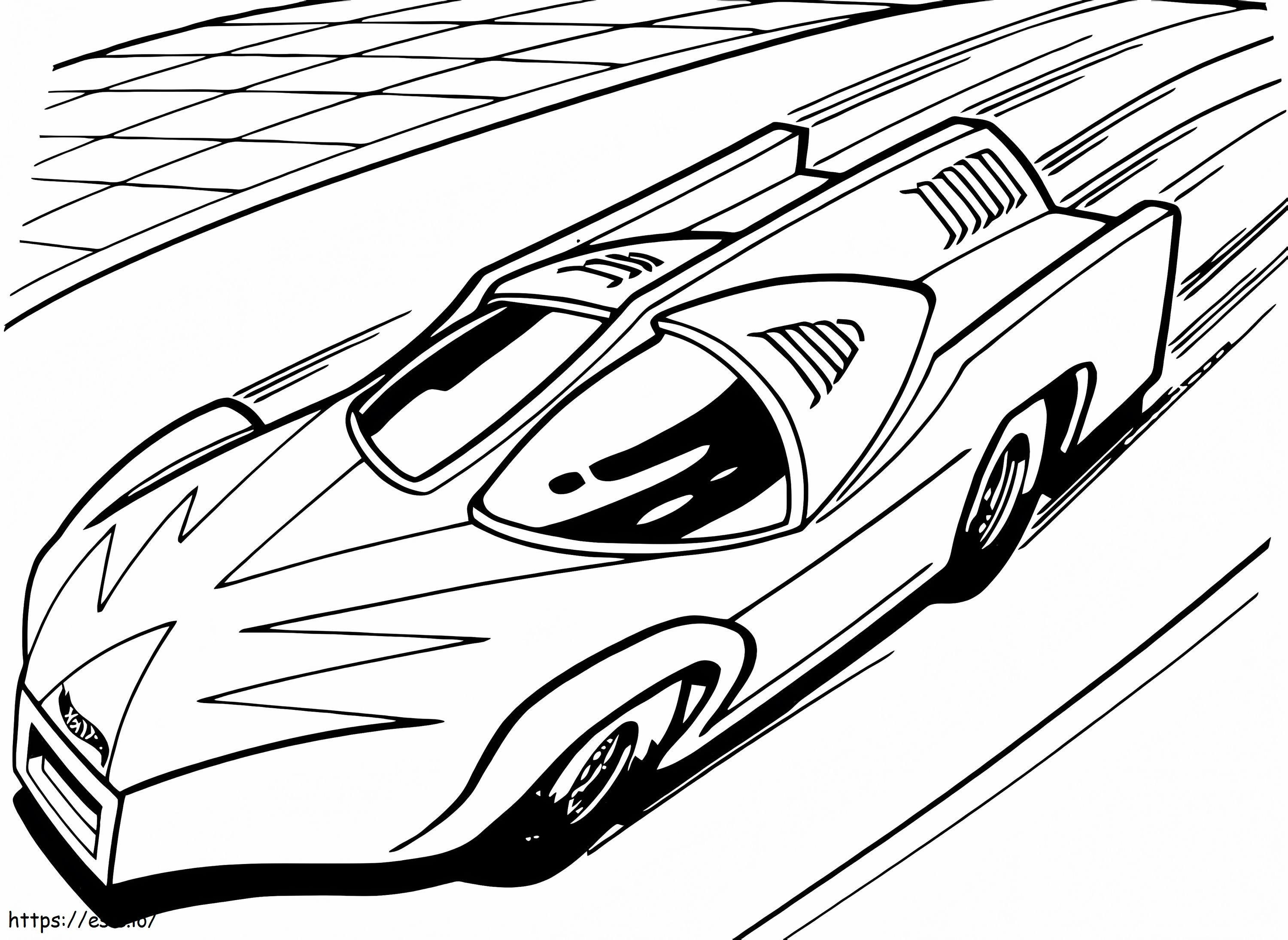 Fast Racing Car coloring page