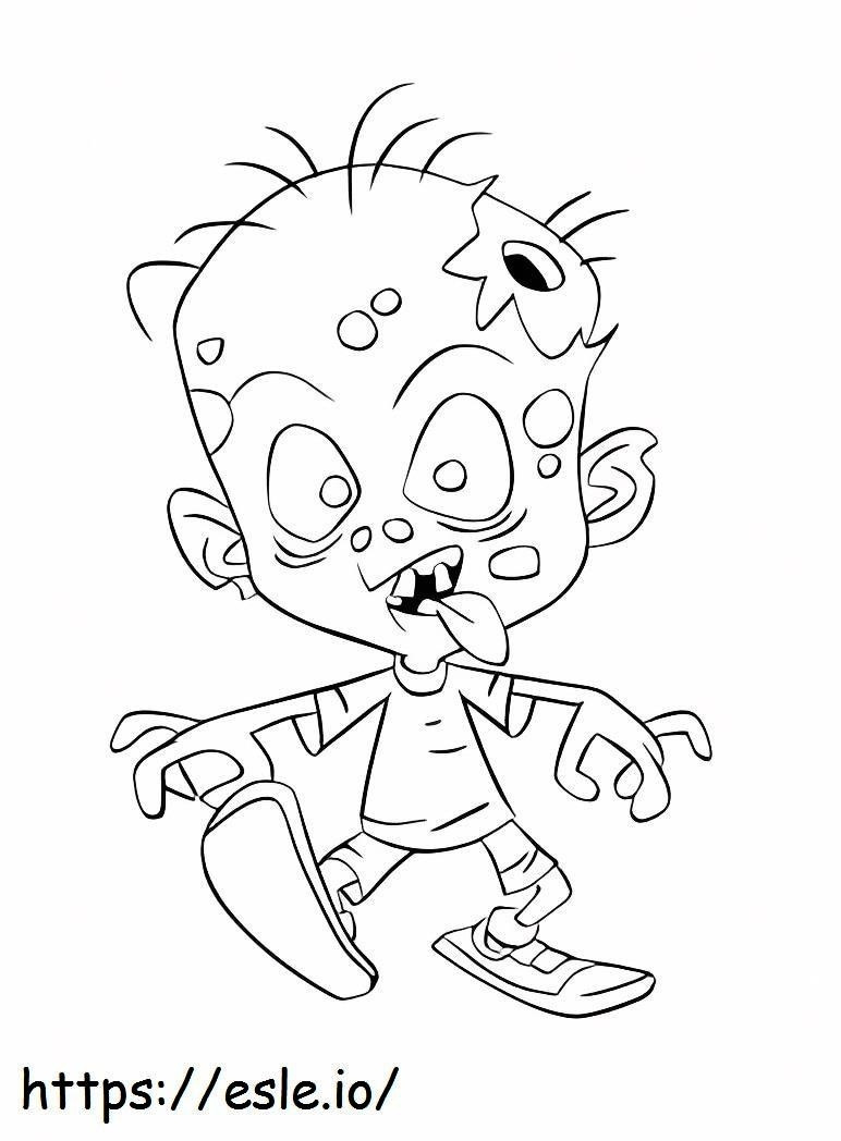 Zombie Boy coloring page