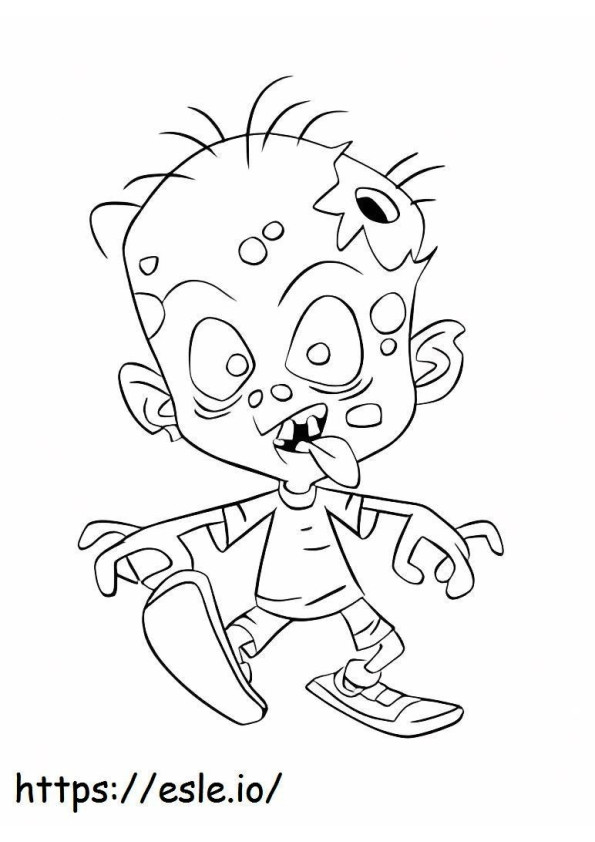 Zombie-Junge ausmalbilder