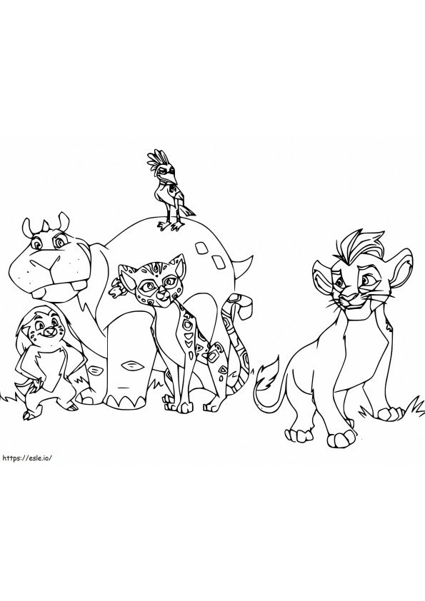 Print The Lion Guard coloring page