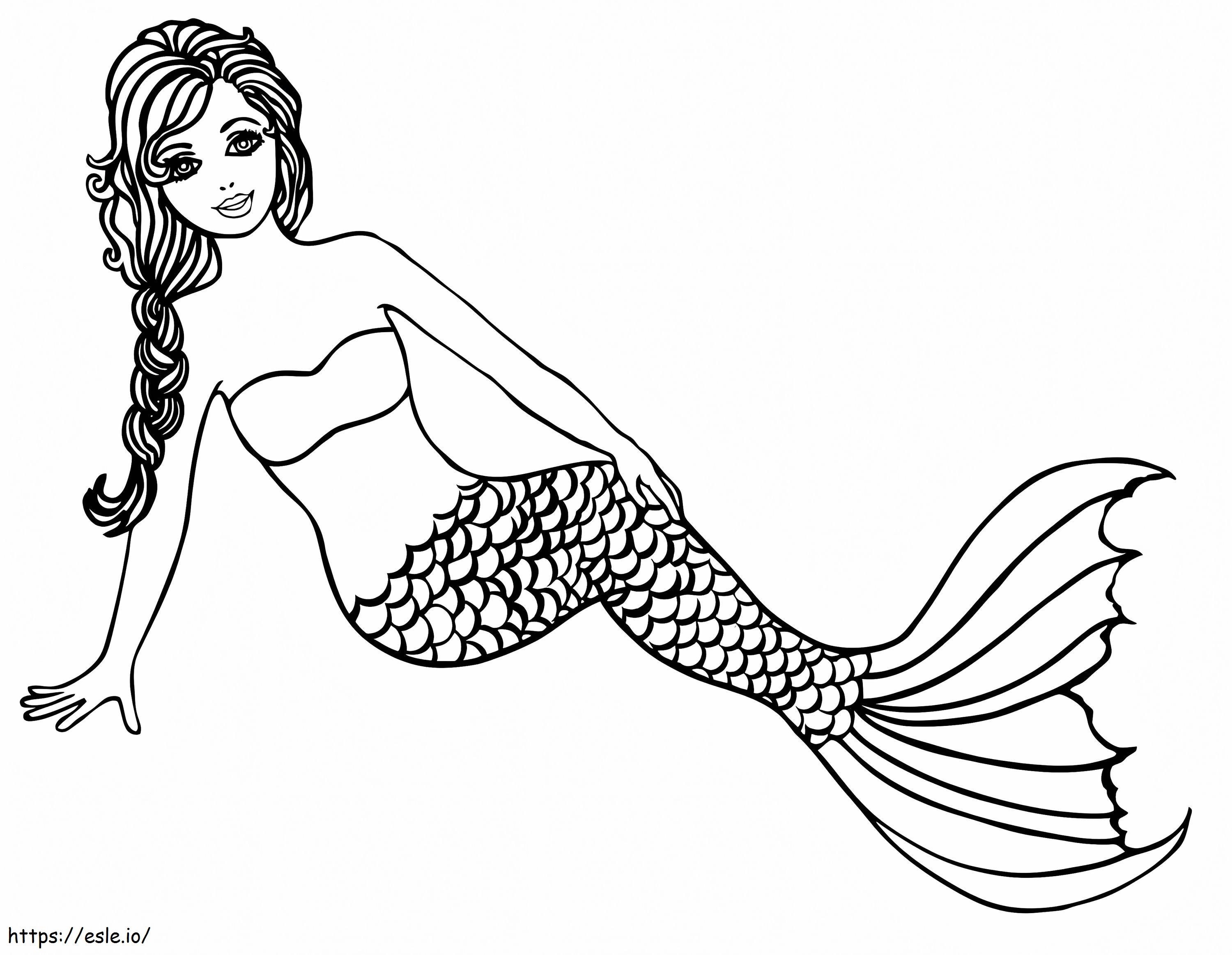 Magnificent Mermaid coloring page