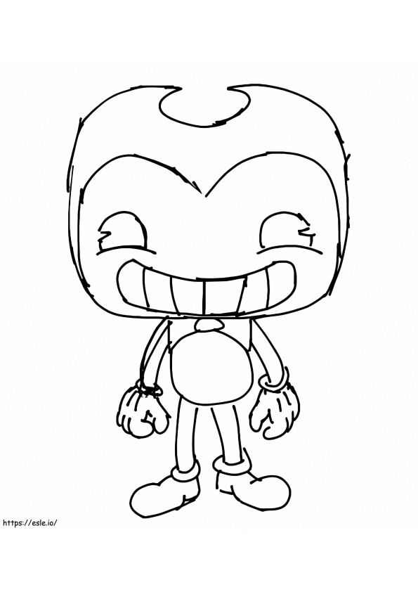 Funko Pop Bendy coloring page