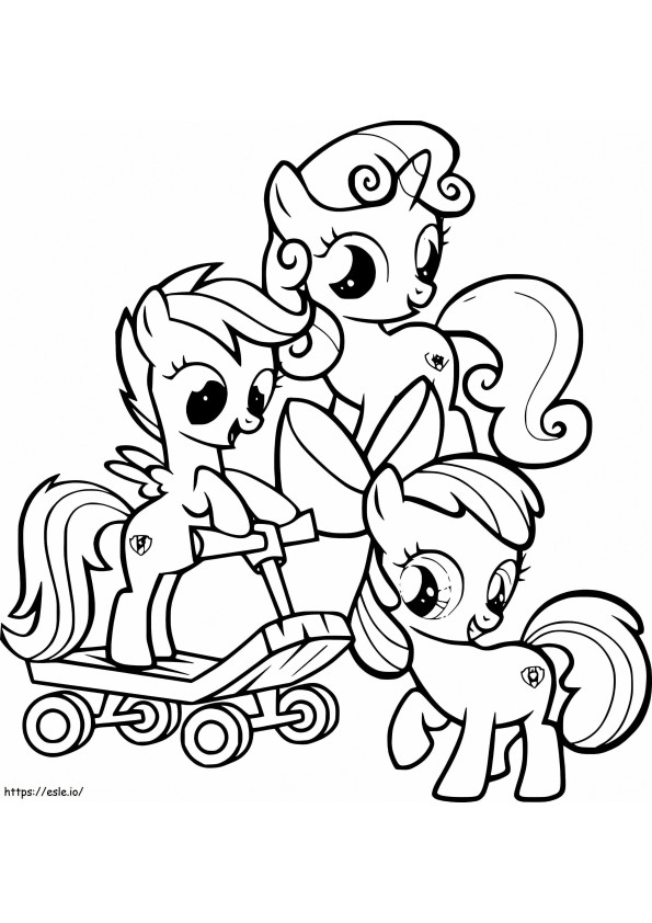 Lovely My Little Pony coloring page