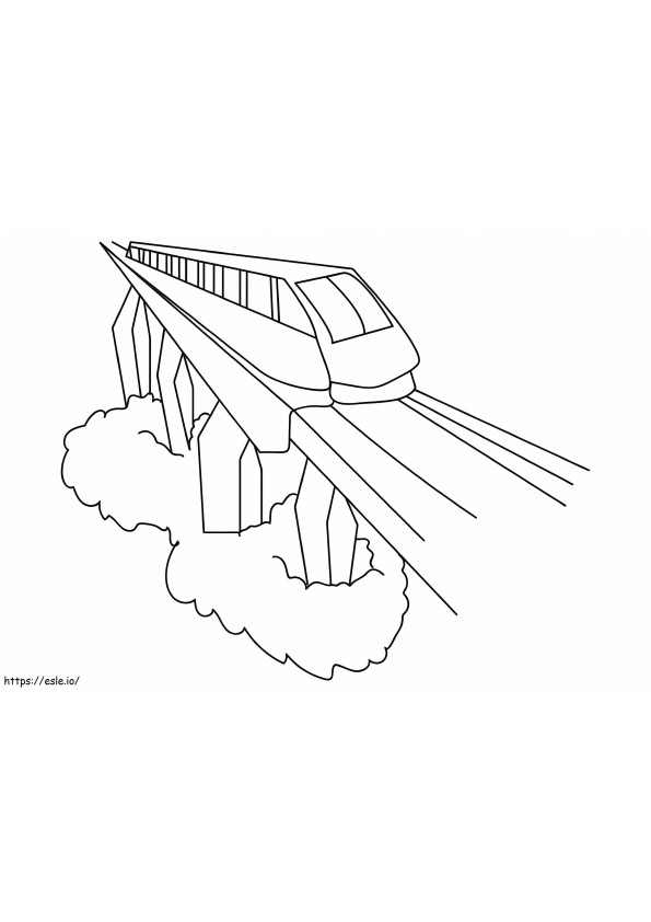 Passenger Train Printable coloring page
