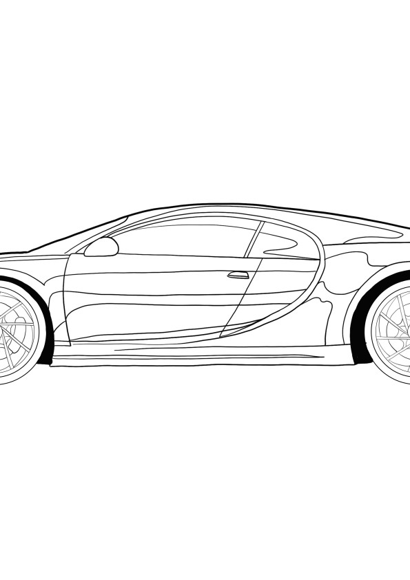 Coole Bugatti kleurplaat
