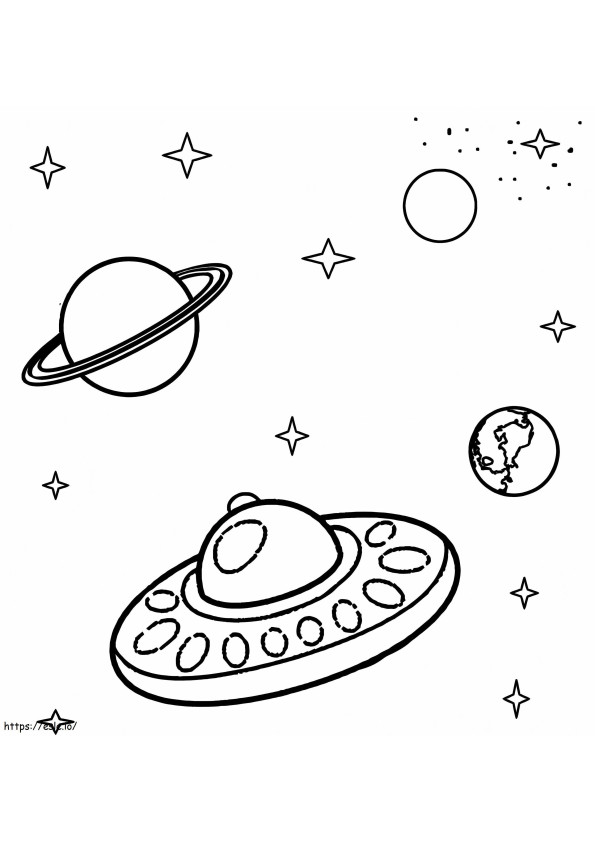 Beautiful Planets coloring page