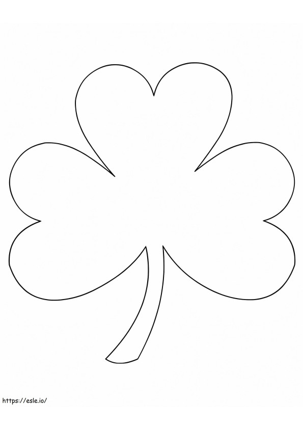 Printable Clover 1 coloring page