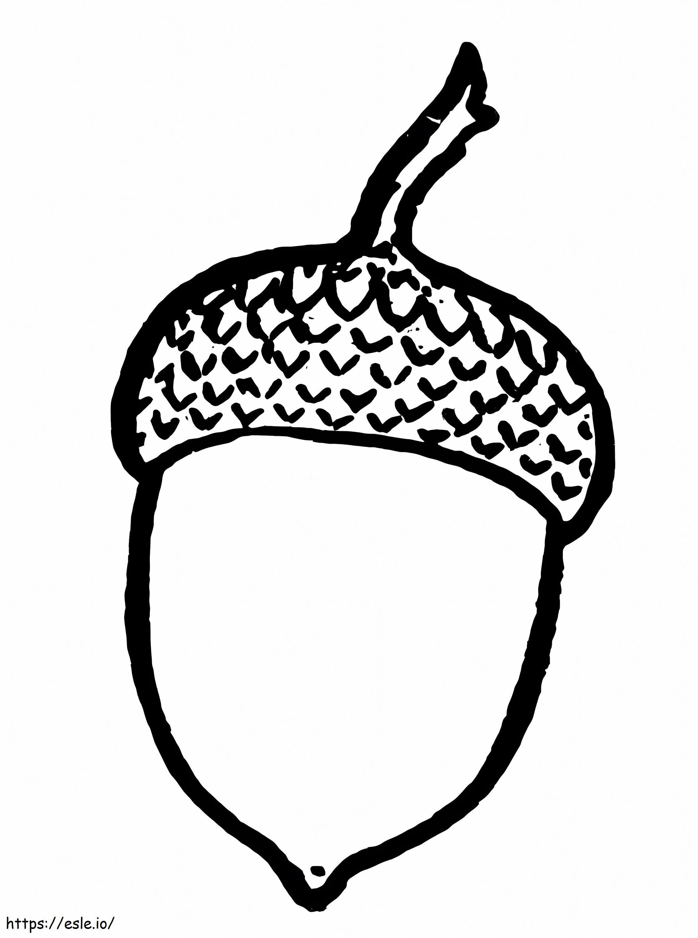 Acorn Smiles coloring page