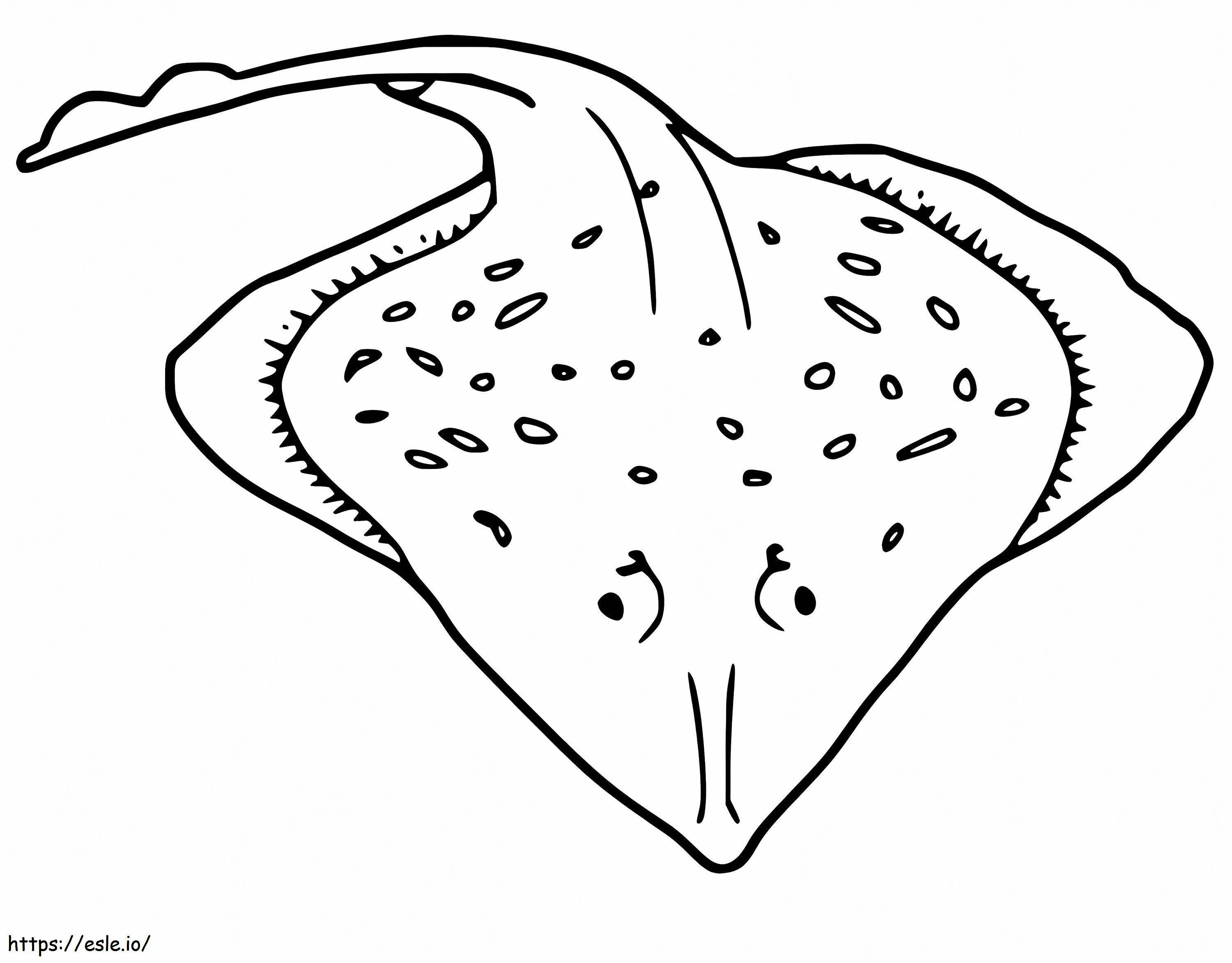 Sixgill Stingray 1 coloring page