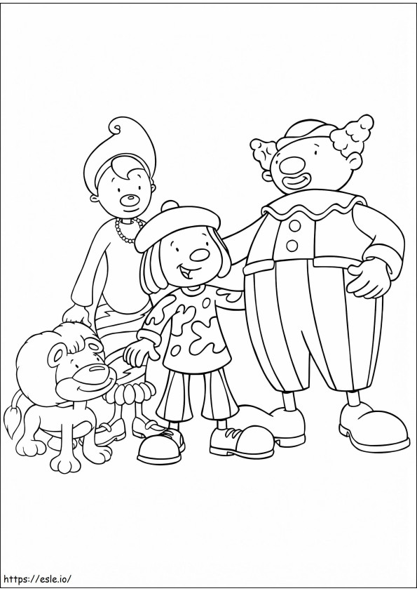 Jojos Circus Characters 2 coloring page