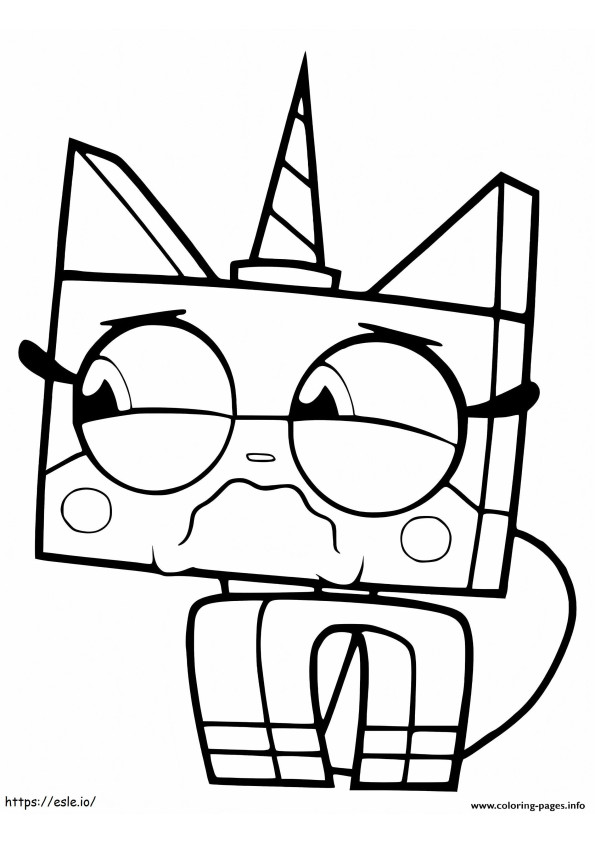 Unikitty Is Sad Coloring coloring page