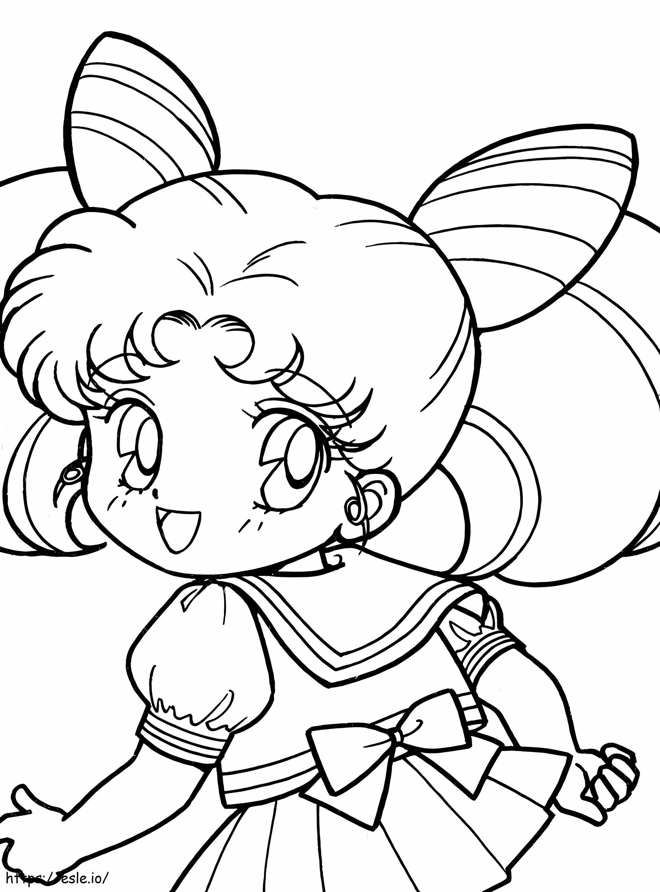 Little Chibiusa coloring page