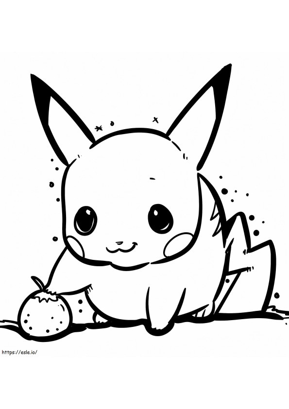 Pikachu eperrel kifestő