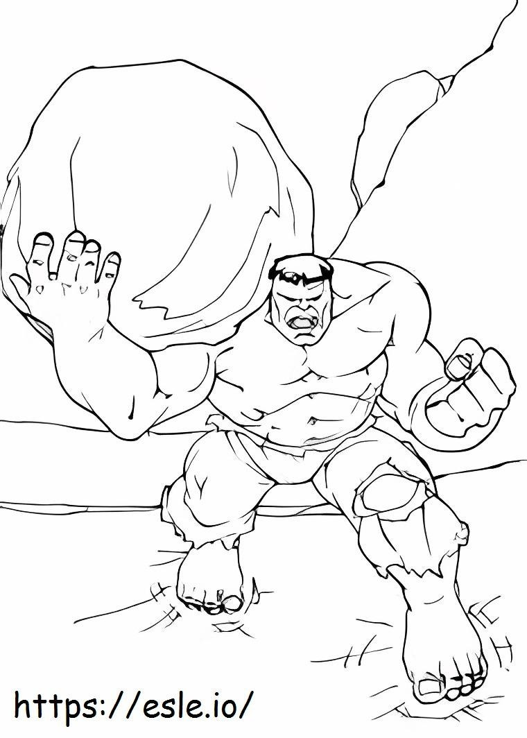 Hulk yang Luar Biasa 2 Gambar Mewarnai
